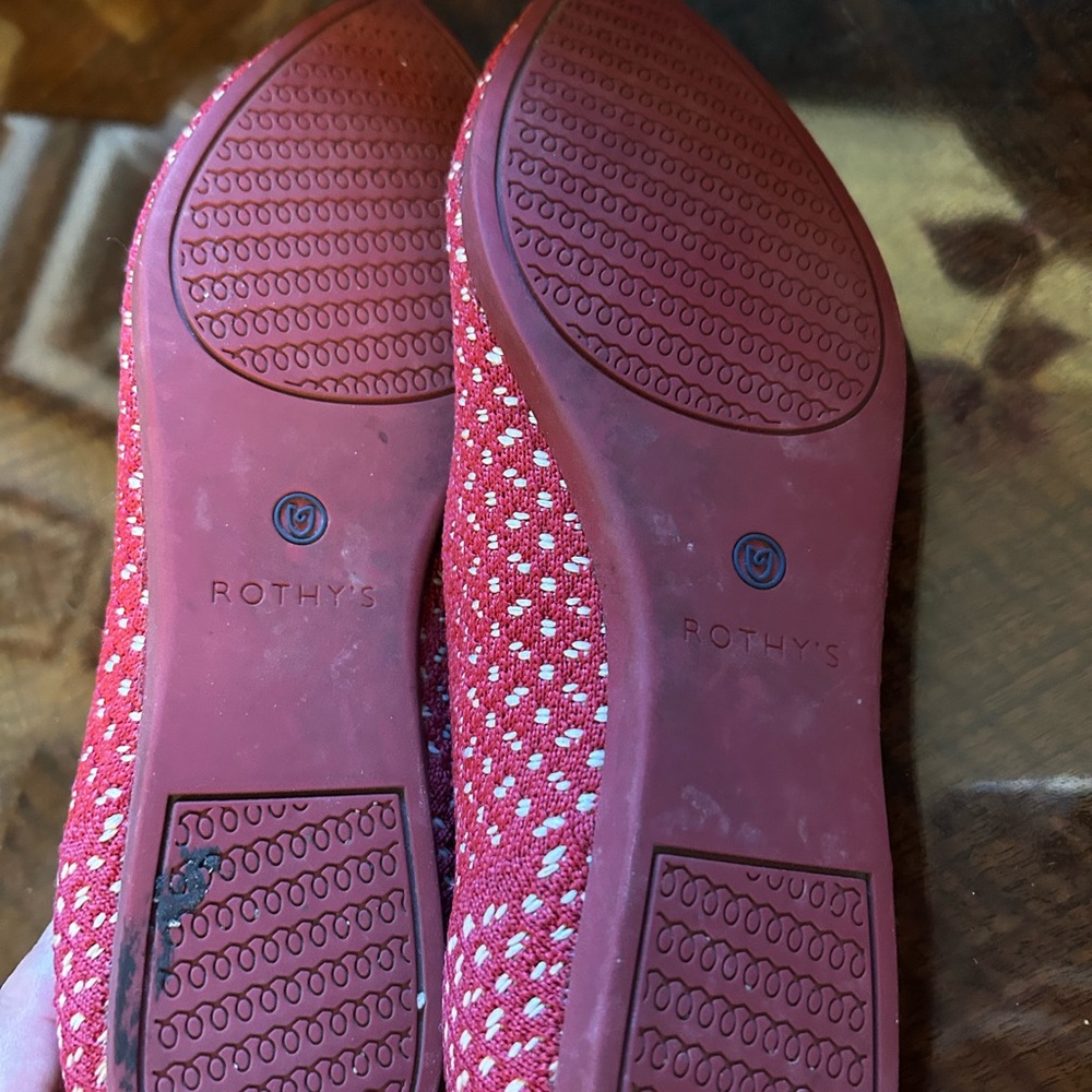 Red Rothy’s point toed flats - Picture 3 of 3